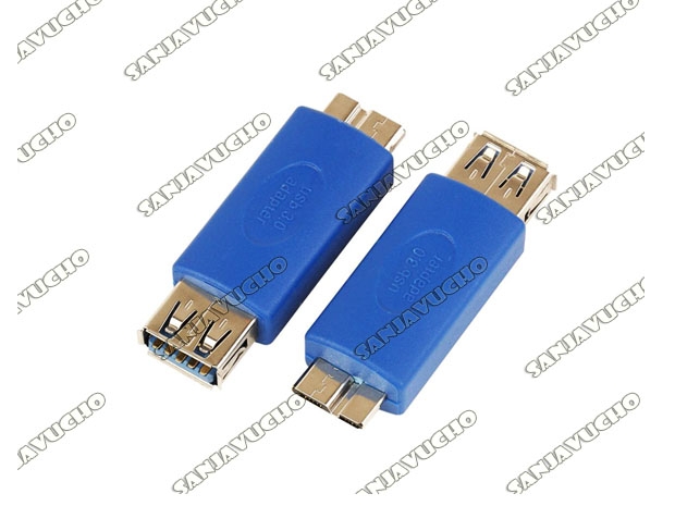 &u+ ADAPTADOR USB 3.0 HEMBRA A MICRO-B MACHO OTG ZJT-38